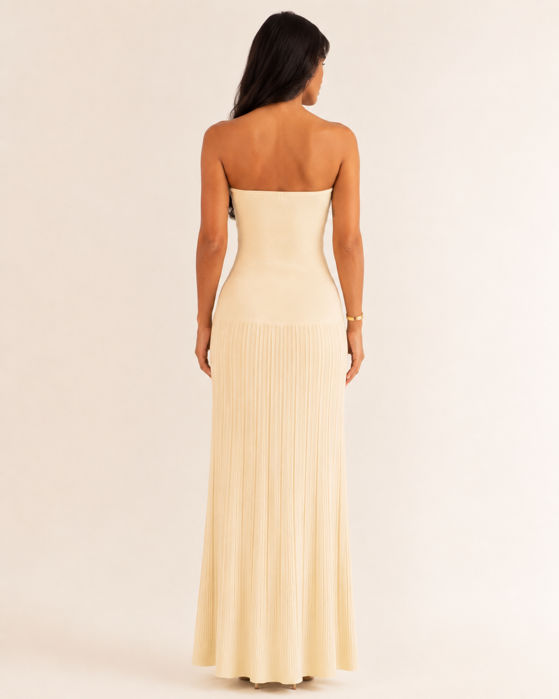 Solenne Pleated Maxi Dress