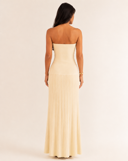 Solenne Pleated Maxi Dress