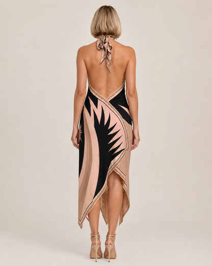Noira Scarf Maxi Dress